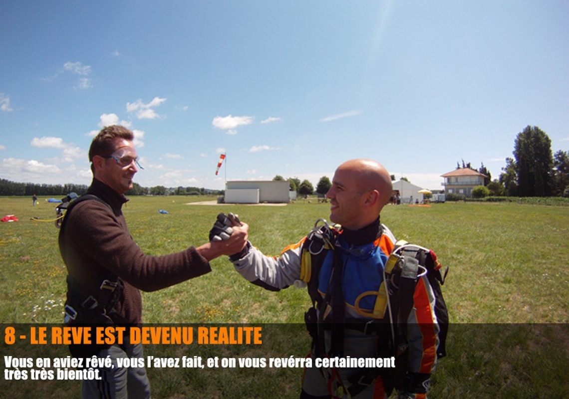 Saut tandem, le rêve devenu réalité Saut tandem, le rêve devenu réalité